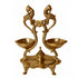 Brass Peacock Diya Oil Lamp 2 Wicks 0.7kg